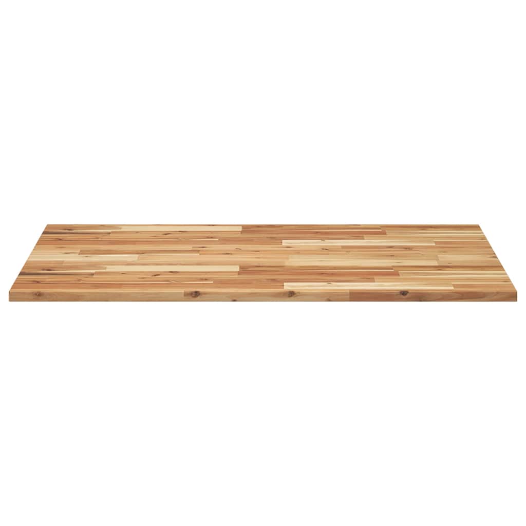 Piano Tavolo Rettangolare 100x70x2cm Legno Massello di Acacia