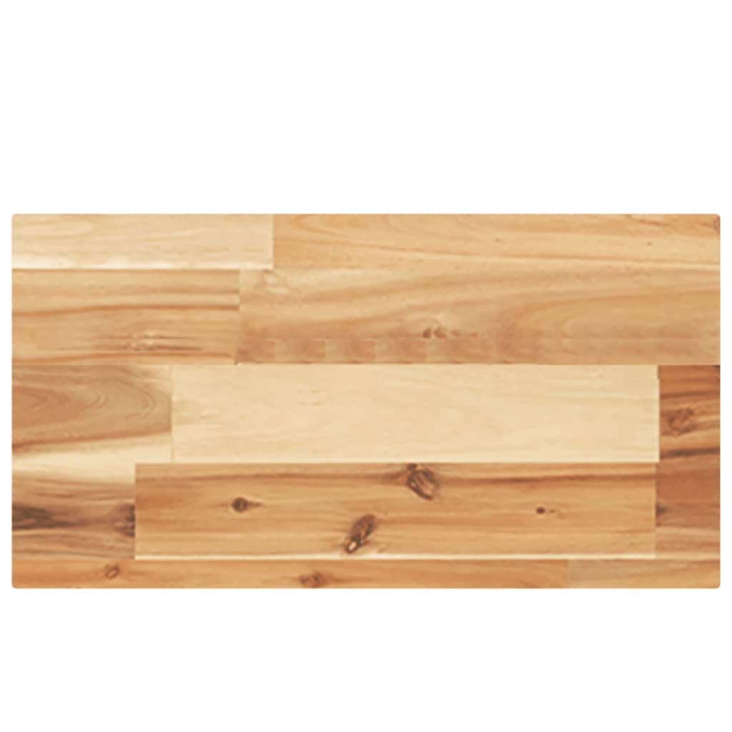 Piano per Tavolo 40x20x4cm Rettangolare Legno Massello Acacia