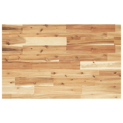 Piano Tavolo Rettangolare 100x50x4cm Legno Massello di Acacia