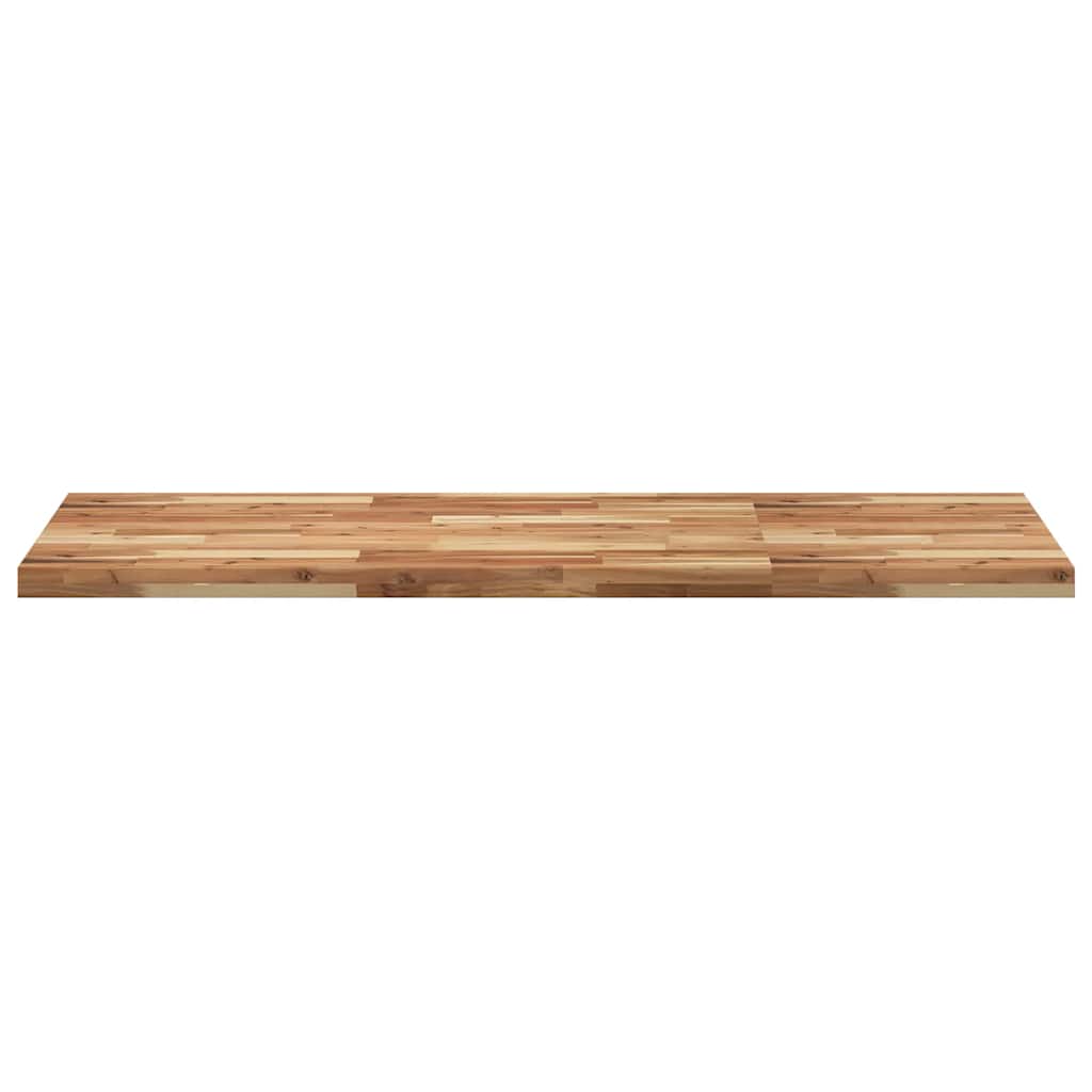 Piano Tavolo Rettangolare 140x60x4 cm Legno Massello di Acacia