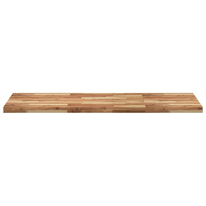 Piano Tavolo Rettangolare 140x60x4 cm Legno Massello di Acacia