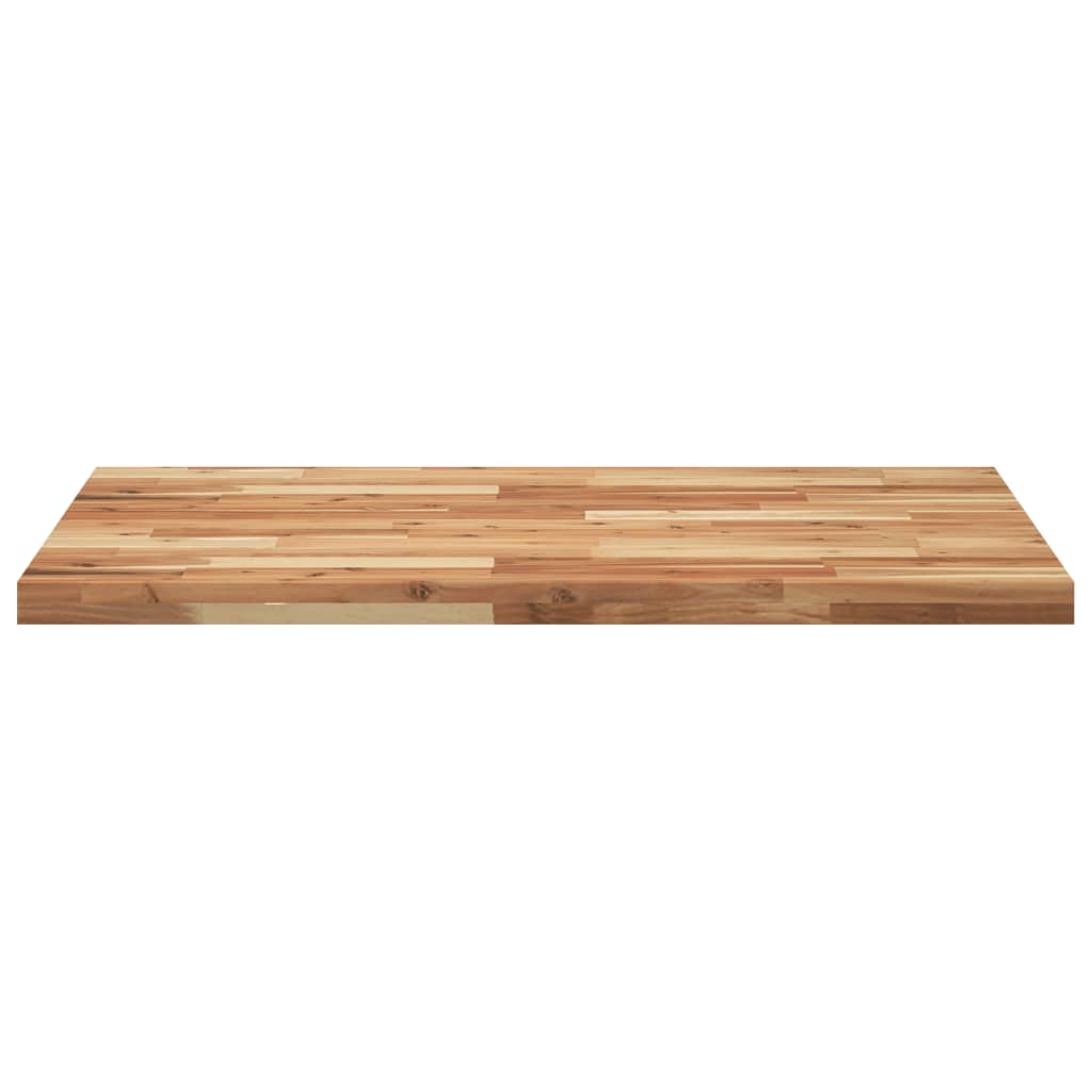 Piano Tavolo Rettangolare 80x70x4 cm Legno Massello di Acacia