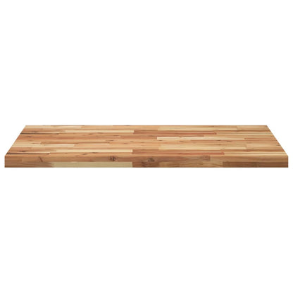 Piano Tavolo Rettangolare 100x70x4cm Legno Massello di Acacia