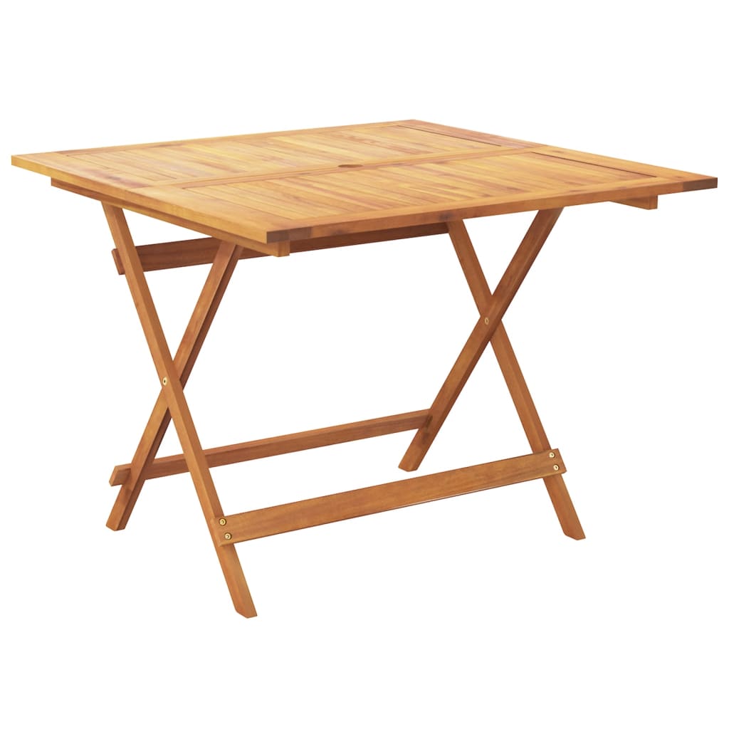 Set Pranzo da Giardino 5 pz Beige Polipropilene/ Legno Massello