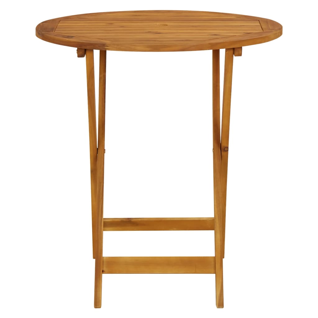 Set da Bistrot 3pz Beige in Tessuto e Legno Massello