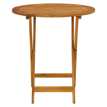 Set da Bistrot 3pz Beige in Tessuto e Legno Massello