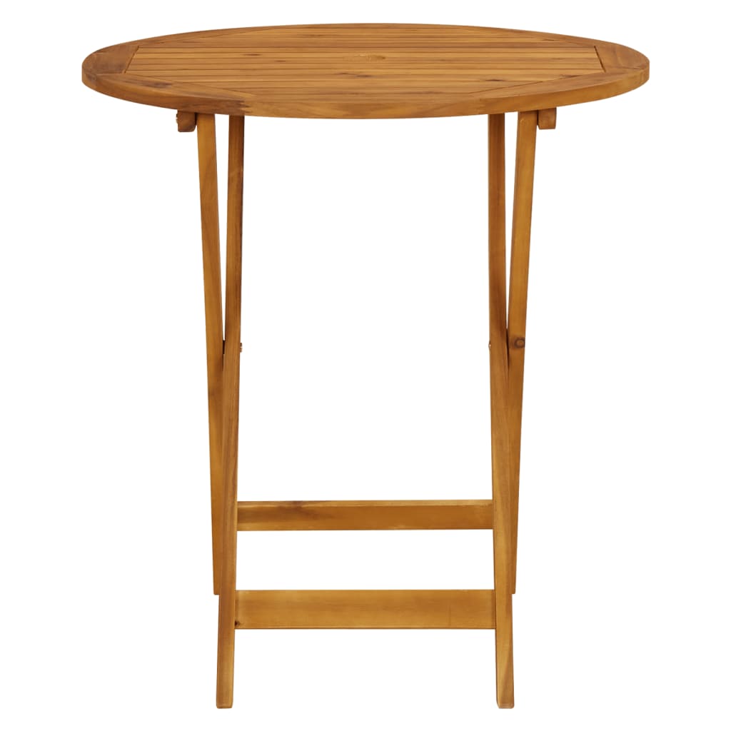 Set da Bistrot 3 pz Motivo Foglie in Tessuto e Legno Massello