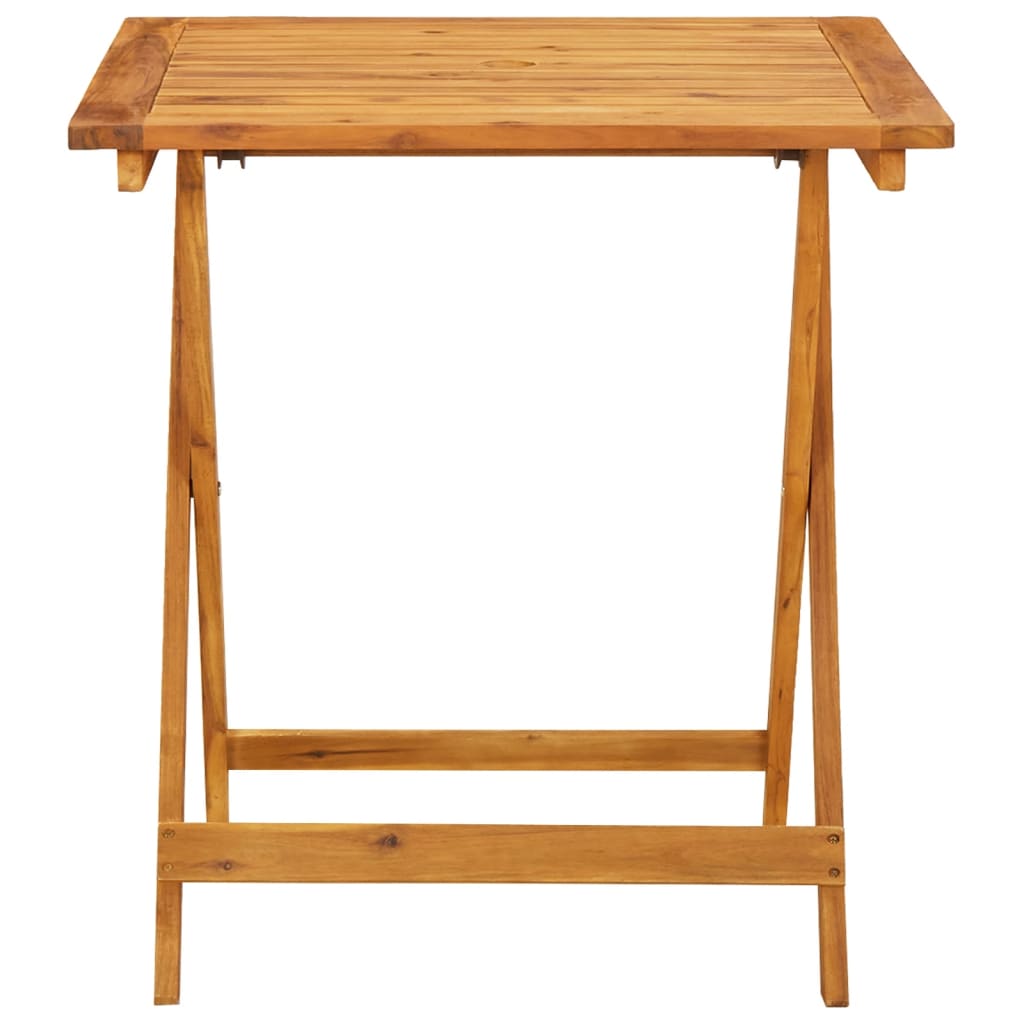 Set da Bistrot 3pz Beige in Tessuto e Legno Massello