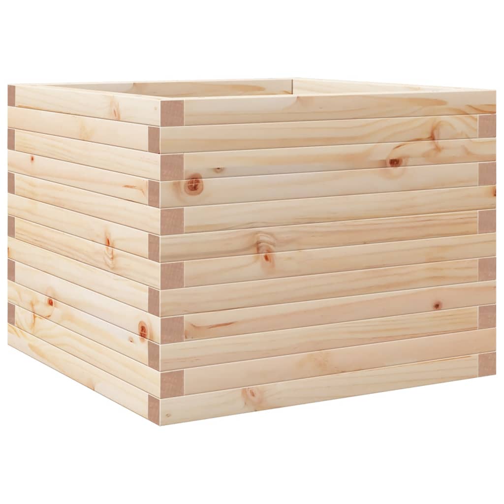 Fioriera da Giardino 60x60x46 cm in Legno Massello di Pino