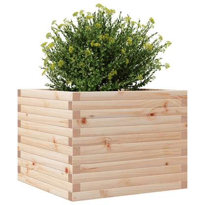 Fioriera da Giardino 60x60x46 cm in Legno Massello di Pino