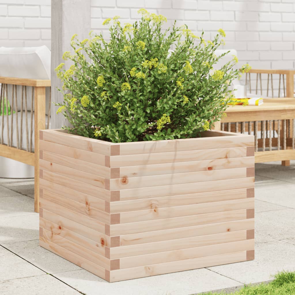Fioriera da Giardino 60x60x46 cm in Legno Massello di Pino
