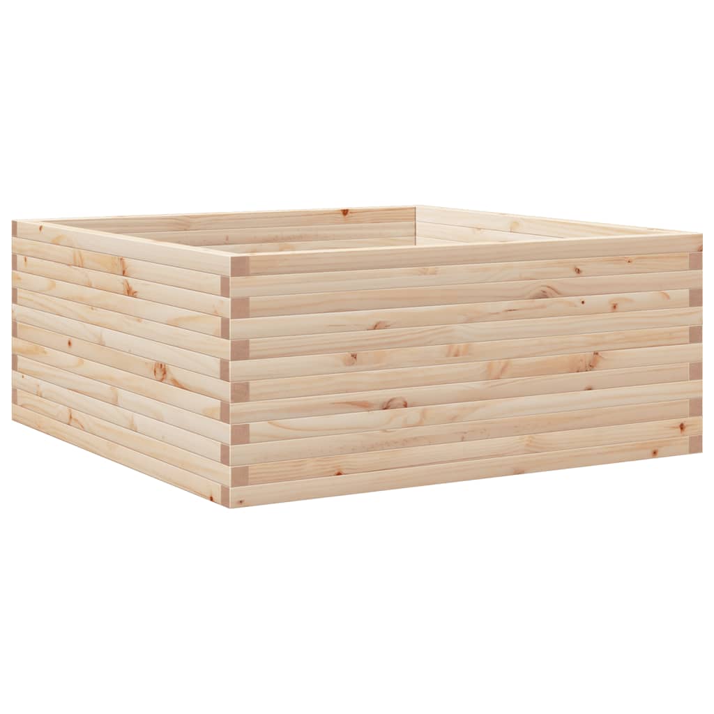 Fioriera da Giardino 110x110x46 cm in Legno Massello di Pino