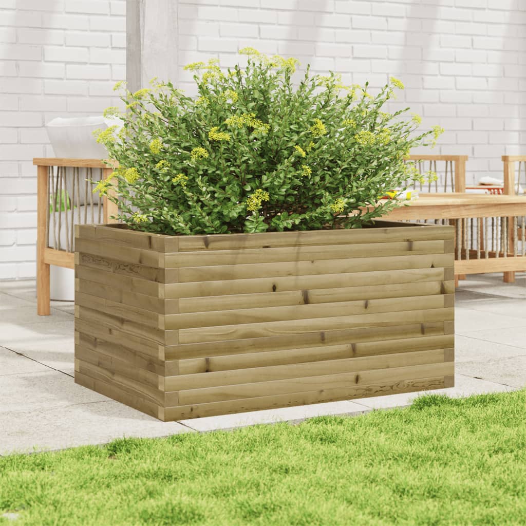 Fioriera da Giardino 90x60x46 cm in Legno di Pino Impregnato