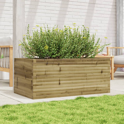 Fioriera da Giardino 110x60x46 cm in Legno di Pino Impregnato