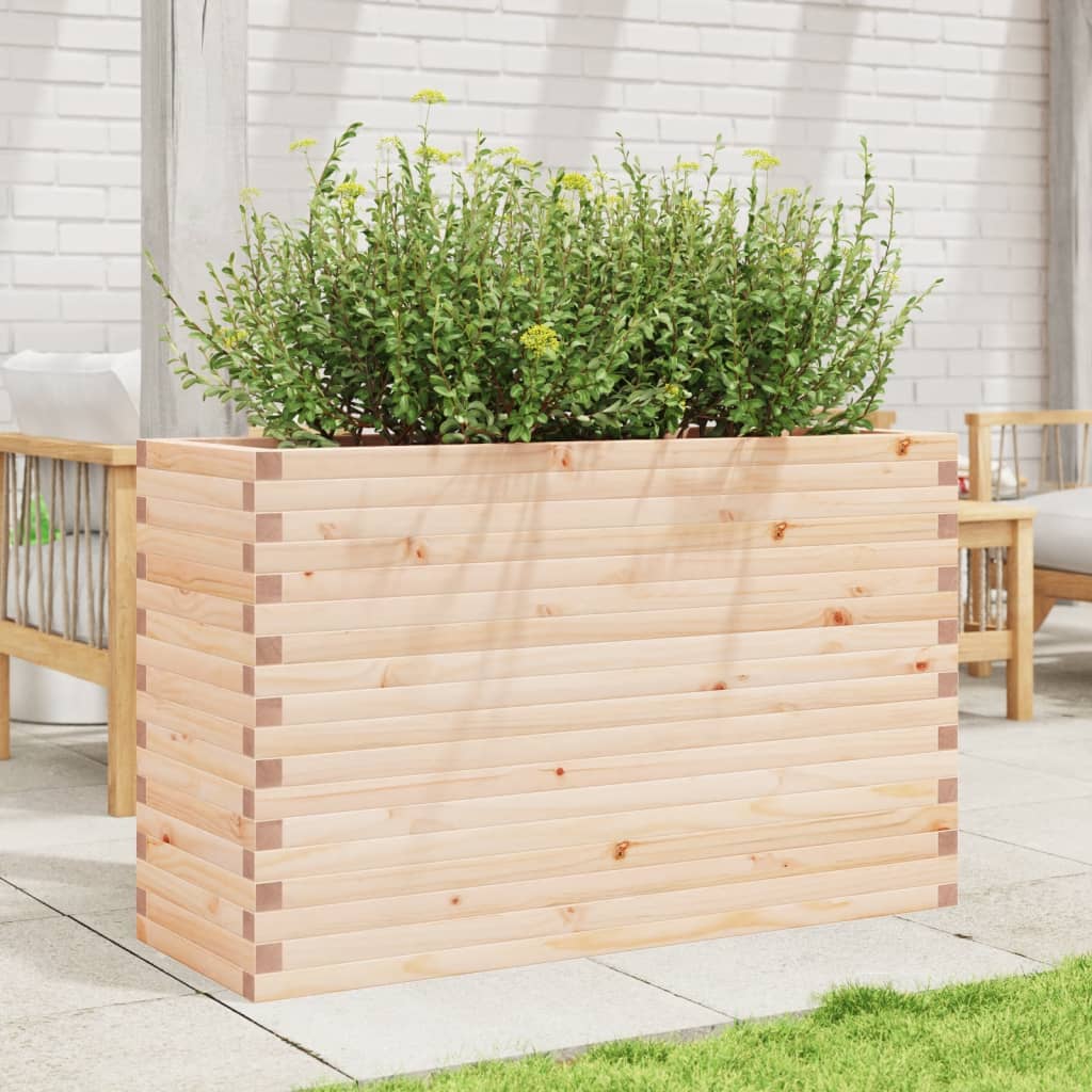 Fioriera da Giardino 110x40x68,5 cm in Legno Massello di Pino