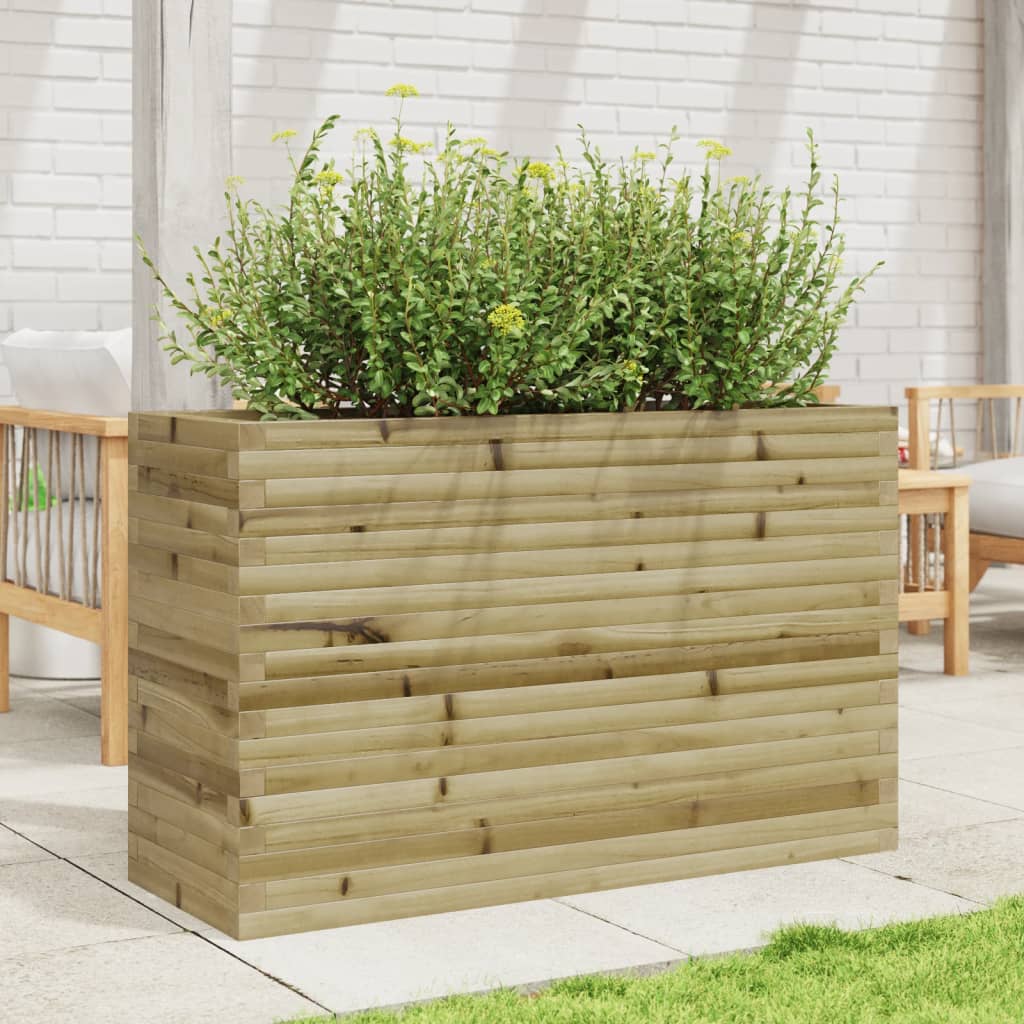 Fioriera da Giardino 110x40x68,5 cm in Legno di Pino Impregnato