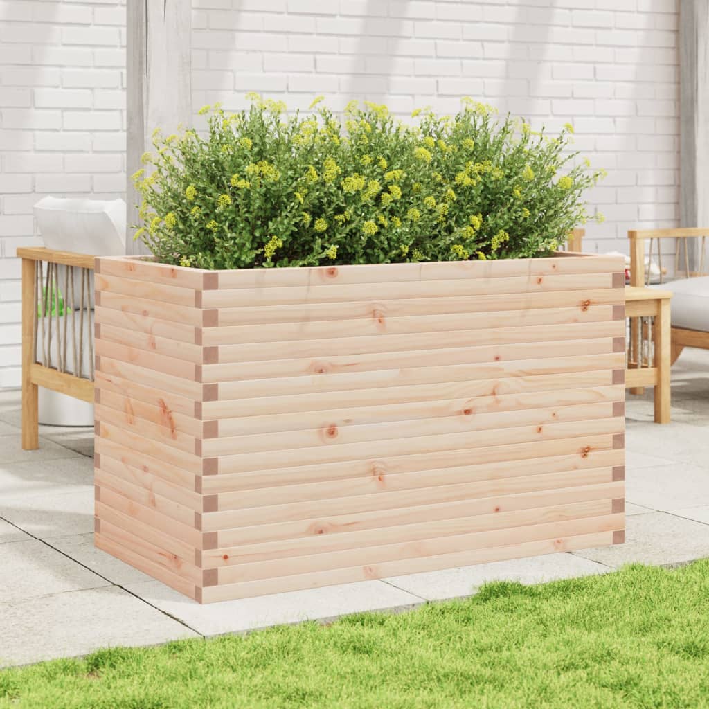 Fioriera da Giardino 110x60x68,5 cm in Legno Massello di Pino