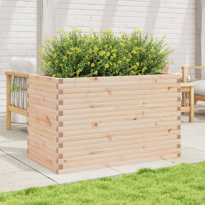 Fioriera da Giardino 110x60x68,5 cm in Legno Massello di Pino