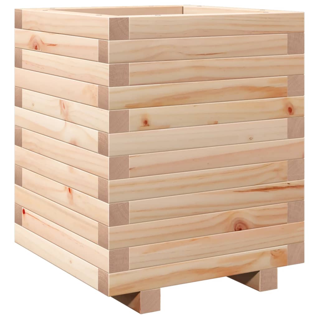 Fioriera da Giardino 40x40x49,5 cm in Legno Massello di Pino