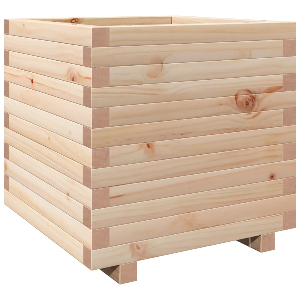 Fioriera da Giardino 50x50x49,5 cm in Legno Massello di Pino