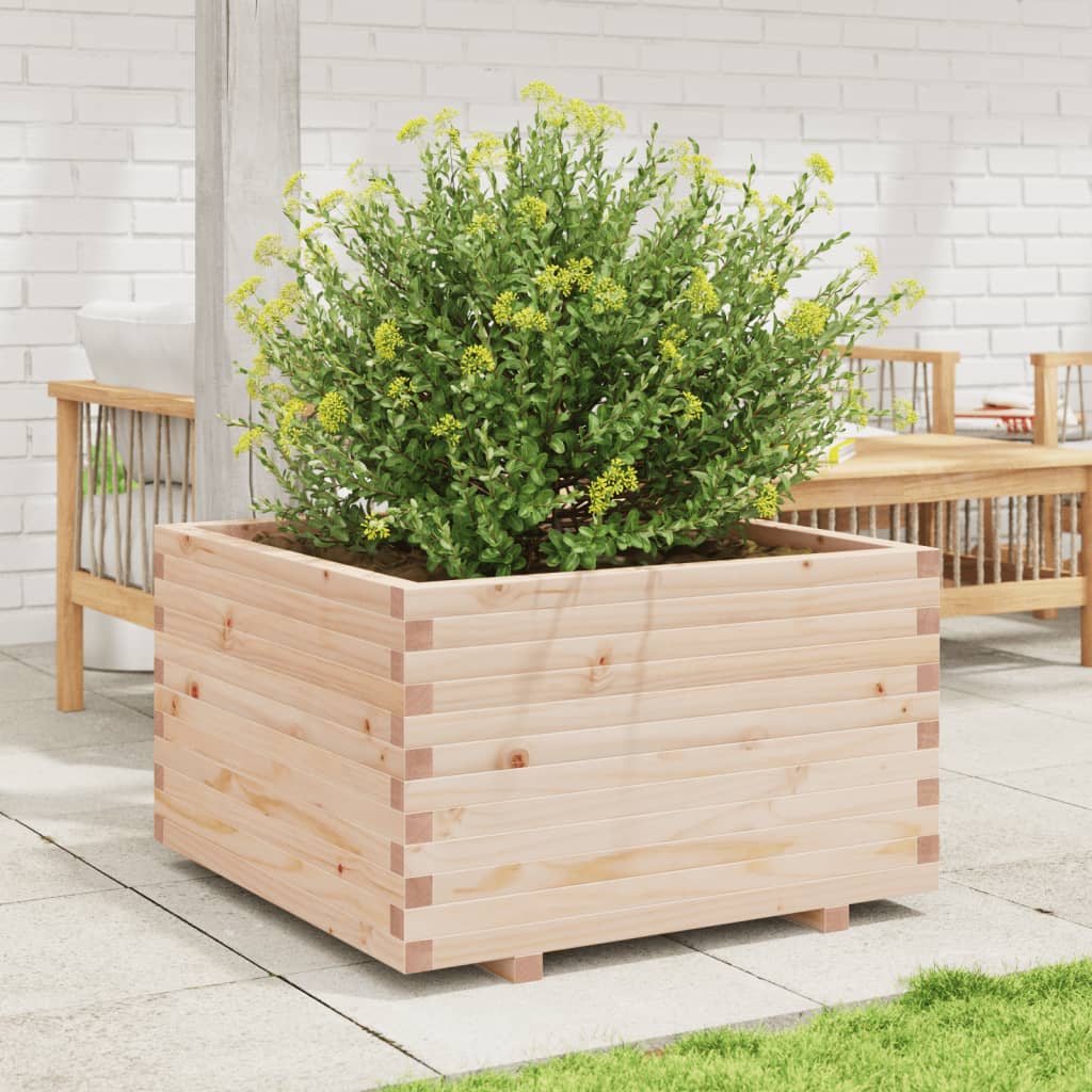 Fioriera da Giardino 80x80x49,5 cm in Legno Massello di Pino