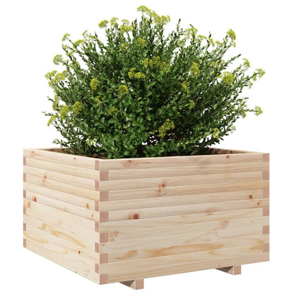Fioriera da Giardino 80x80x49,5 cm in Legno Massello di Pino