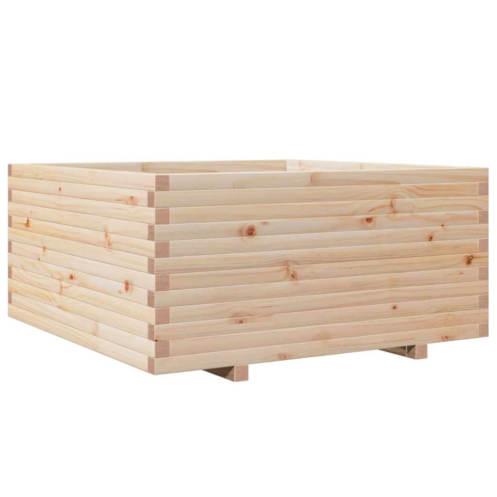 Fioriera da Giardino 100x100x49,5 cm in Legno Massello di Pino