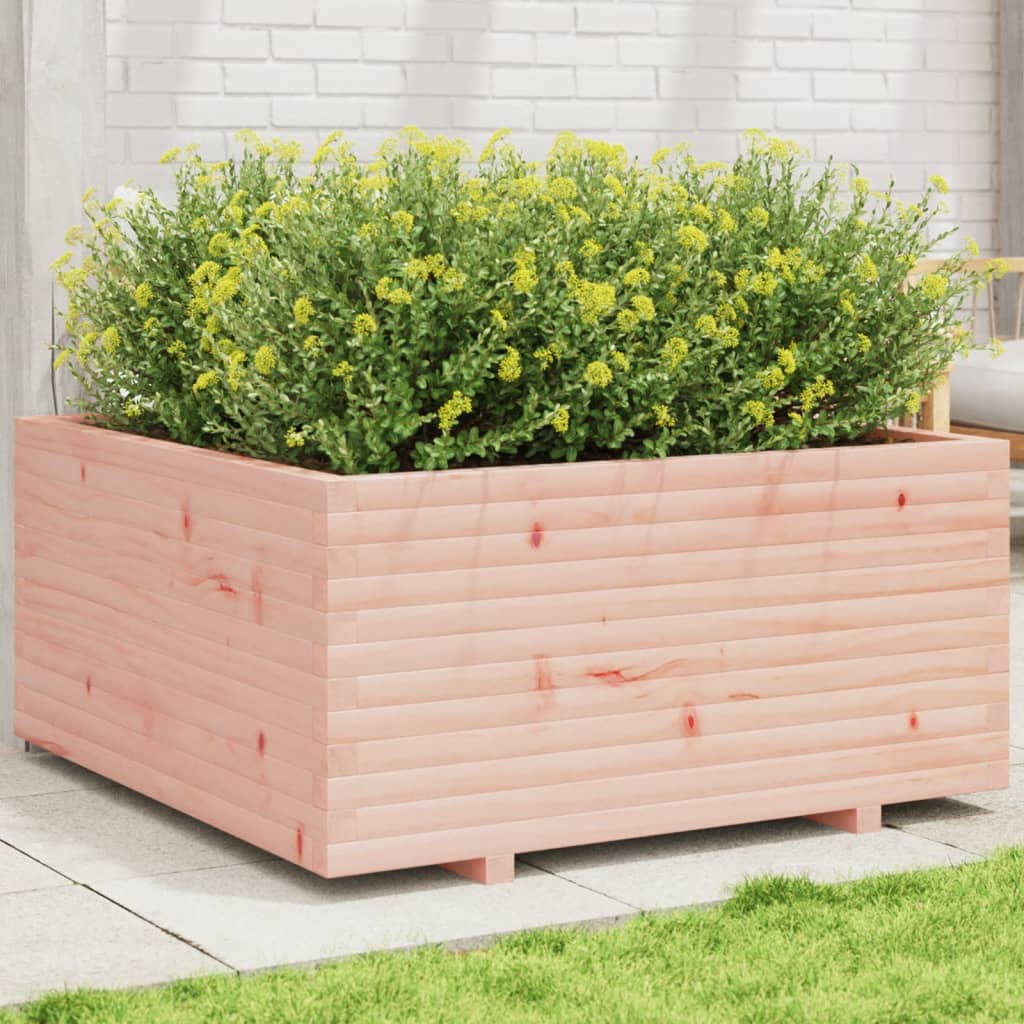 Fioriera da Giardino 100x100x49,5 cm Legno Massello di Douglas