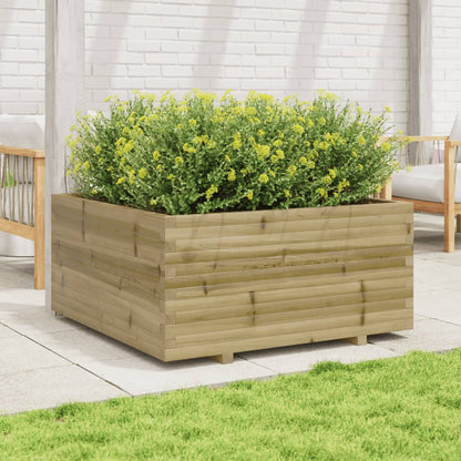 Fioriera da Giardino 100x100x49,5cm in Legno di Pino Impregnato