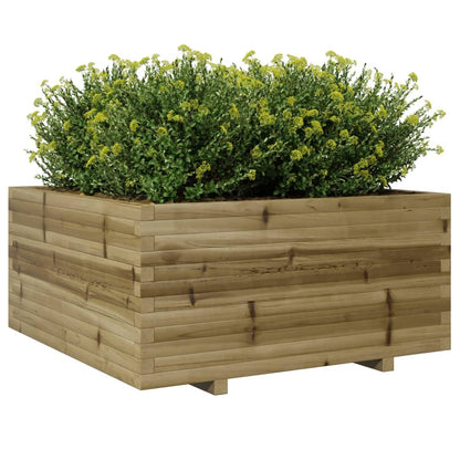 Fioriera da Giardino 100x100x49,5cm in Legno di Pino Impregnato