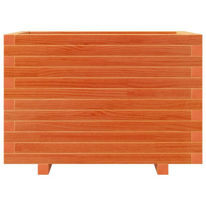 Fioriera Giardino Marrone Cera 70x40x49,5cm Legno Massello Pino