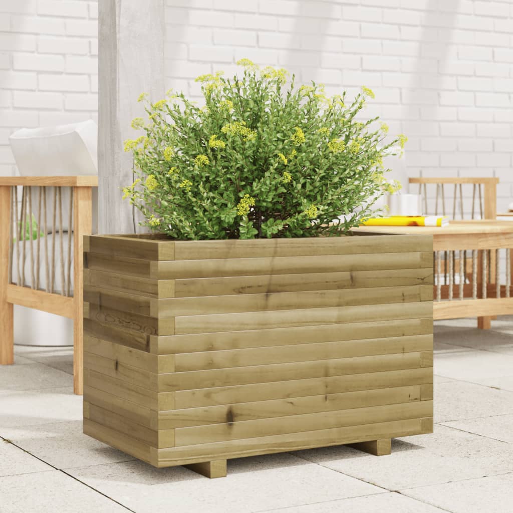 Fioriera da Giardino 70x40x49,5 cm in Legno di Pino Impregnato