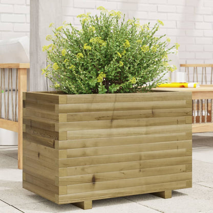 Fioriera da Giardino 70x40x49,5 cm in Legno di Pino Impregnato