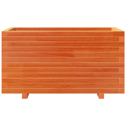 Fioriera Giardino Marrone Cera 90x40x49,5cm Legno Massello Pino