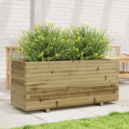 Fioriera da Giardino 110x40x49,5 cm in Legno di Pino Impregnato