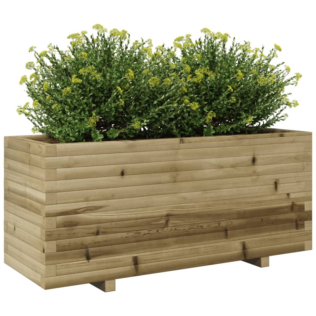 Fioriera da Giardino 110x40x49,5 cm in Legno di Pino Impregnato