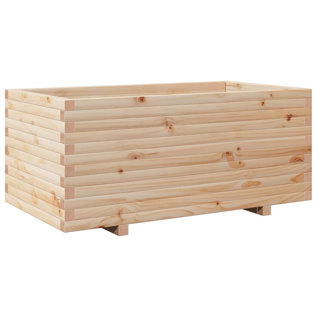 Fioriera da Giardino 110x60x49,5 cm in Legno Massello di Pino