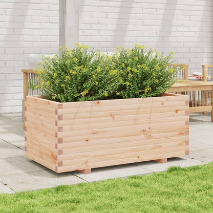 Fioriera da Giardino 110x60x49,5 cm in Legno Massello di Pino