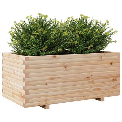 Fioriera da Giardino 110x60x49,5 cm in Legno Massello di Pino