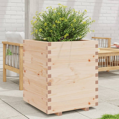 Fioriera da Giardino 60x60x72,5 cm in Legno Massello di Pino