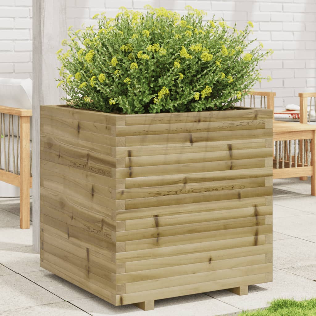Fioriera da Giardino 70x70x72,5 cm in Legno di Pino Impregnato