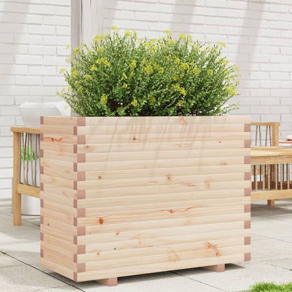 Fioriera da Giardino 90x40x72,5 cm in Legno Massello di Pino