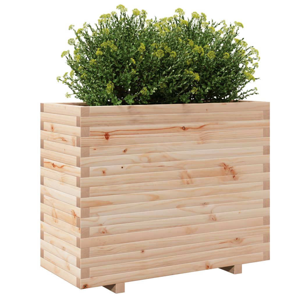 Fioriera da Giardino 90x40x72,5 cm in Legno Massello di Pino