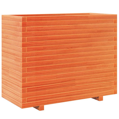 Fioriera Giardino Marrone Cera 90x40x72,5cm Legno Massello Pino