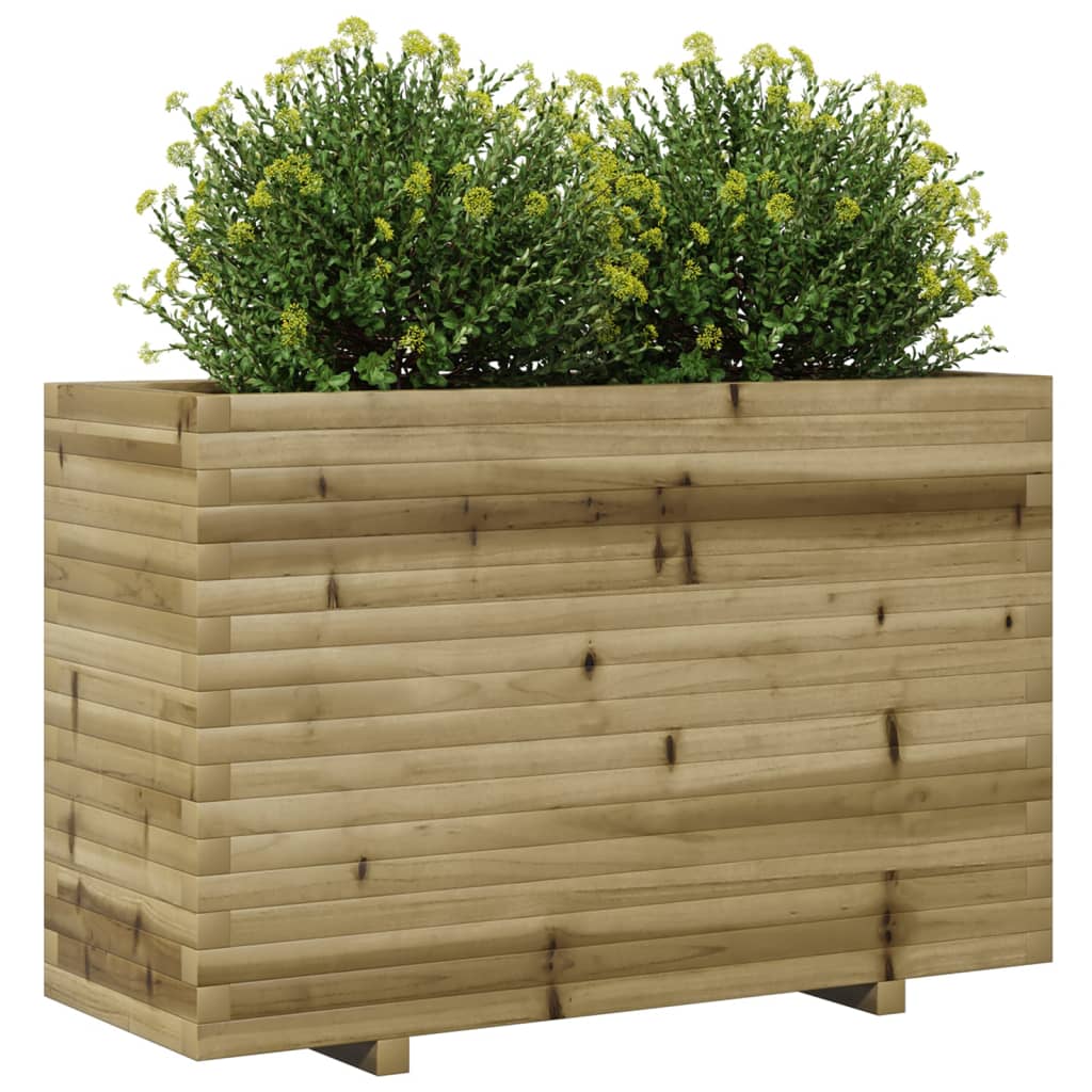 Fioriera da Giardino 110x40x72,5 cm in Legno di Pino Impregnato