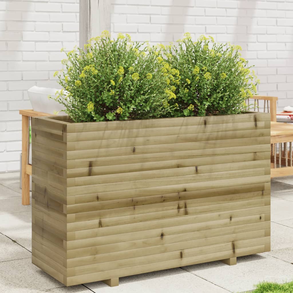 Fioriera da Giardino 110x40x72,5 cm in Legno di Pino Impregnato