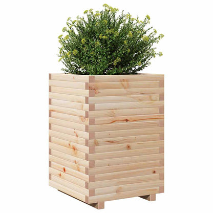 Fioriera da Giardino 50x50x72 cm in Legno Massello di Pino