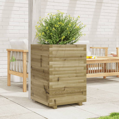 Fioriera da Giardino 50x50x72 cm in Legno di Pino Impregnato