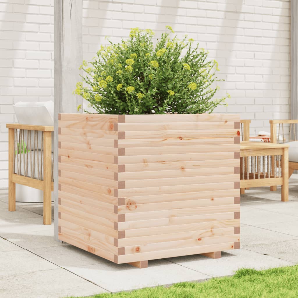 Fioriera da Giardino 80x80x72 cm in Legno Massello di Pino