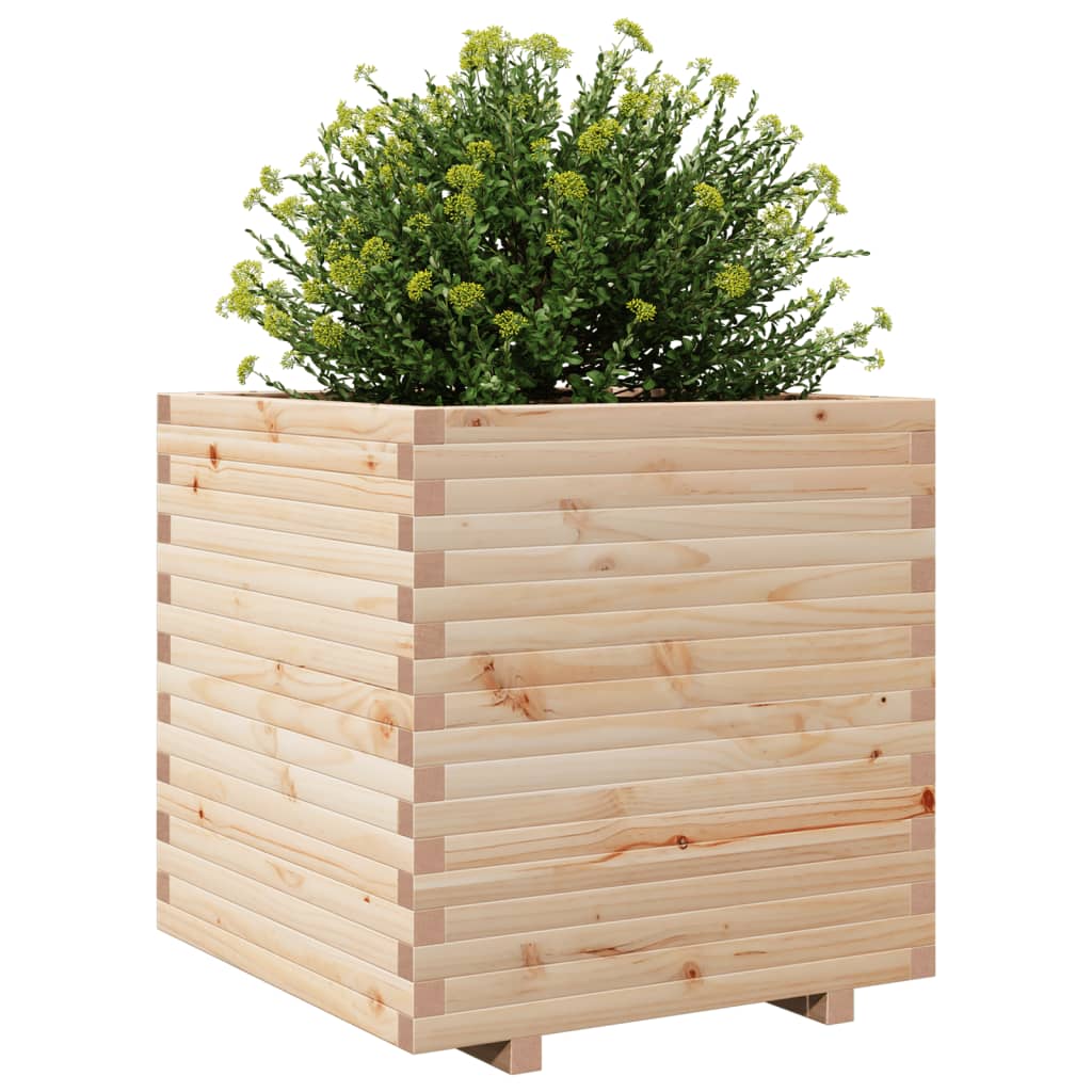 Fioriera da Giardino 80x80x72 cm in Legno Massello di Pino